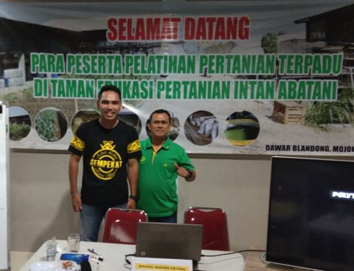 Koperasi Sempekat Sempawat mengikuti Pelatihan Pertanian Terpadu di Intan Abatani, Mojokerto, Jawa Timur.