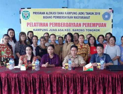 Tingkatkan peran perempuan, Kampung juaq Asa mengadakan kegiatan Pelatihan Kelompok Perempuan “Menumpar”